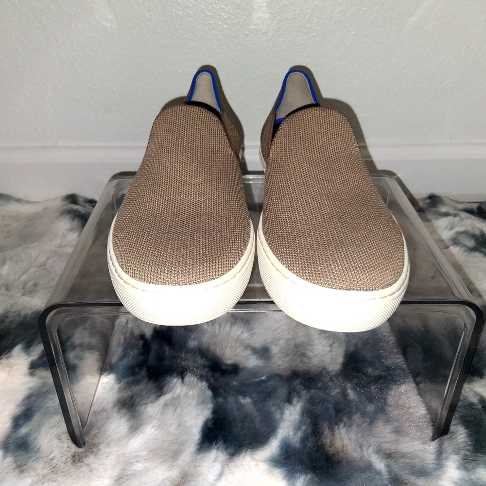 Rothy's The Original Slip-On Women's Sneakers in Latte - Picture 14 of 15
